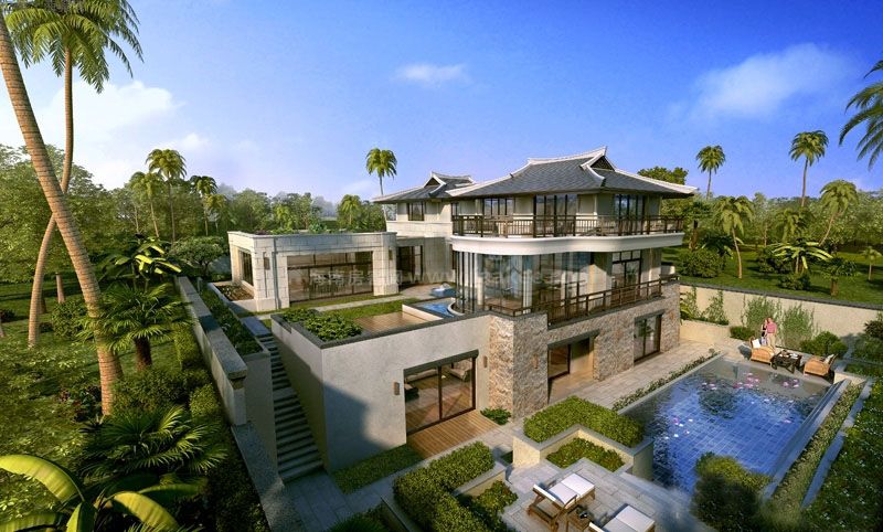 三亚仁恒海棠湾项目目前一,二期别墅在售 总价4000万/套起