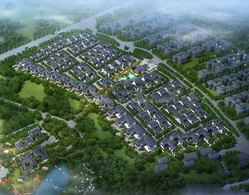 绿城桃李春风鸟瞰图